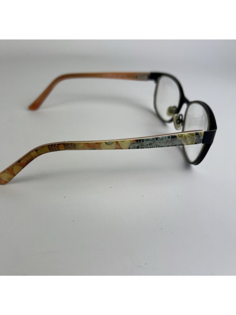 Vera Bradley Farrah Flower Eyeglass Frames 52-16-130 Black Floral - Picture 3 of 7